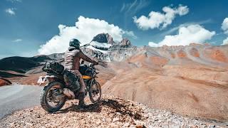 Himalayan solo motorbike adventure comes to an end through epic canyons and landslides. Episode 14