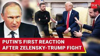 Putin's Big Statement After 'Historic' Zelensky-Trump Showdown At White House | Watch