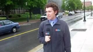 CTV Nick Moore in action for Live at Five!!!!
