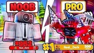 I went from Noob to Pro in TOILET TOWER DEFENSE Part 5!!...Roblox