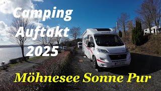 Camping Auftakt 2025 / sonnige Stunden am Möhnesee / Stellplatz Check / Biker Treff  / #vlog191