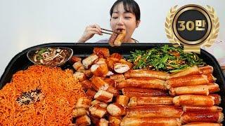 역대급 통통한 5kg 통대창 리얼먹방 불닭볶음면은 거들 뿐 Daechang Intestines Beef tripe and Spicy Noodles MUKBANG ASMR