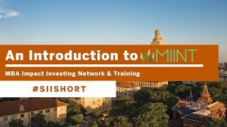 An Introduction to MIINT #SIISHORT