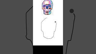 Draw a Skull#art#painting#photoshop#viral