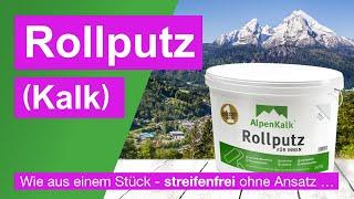 Rollputz einfach verputzen - wie aus einem Stück - streifenfrei ohne Ansatz …