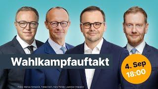  Jetzt geht's los! Auftakt in die heiße Wahlkampfphase in Brandenburg