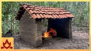 Primitive Technology: Two Walled Tiled Hut