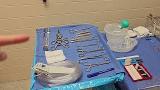 BASIC SET-UP: RIGHT HERNIA REPAIR WITH MESH