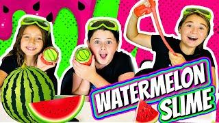 DIY Watermelon SLIME!  BEST Slime Recipe for Kids!