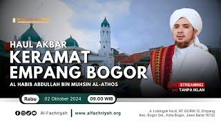 LIVE TAUSIYAH HABIB JINDAN PUNCAK HAUL KERAMA EMPANG BOGOR || Rabu, 02 Oktober 2024