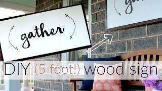 DIY wooden sign tutorial