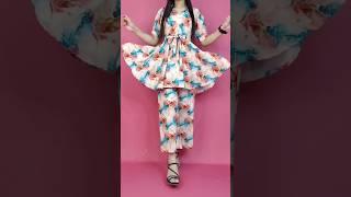 Easy Co-ord sets cutting & stitching/ new collar dress cutting stitching #viral #video #new #outfit