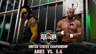 BCW - Thursday show Beatdown ARIES vs EG / One on One Match For the United States Championship Title