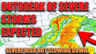 Outbreaks Of Severe Storms Expected Over The Coming Days… Strong Tornado Risk!