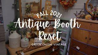 Fall Antique Booth Reset | Adding New Vintage Farmhouse Finds & Upcycles | How to decorate for fall