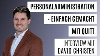 Quitt – Personaladministration einfach gemacht. - Interview mit David Christen | Mach-dis-Ding.ch