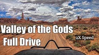 COMPLETE Beautiful Valley of the Gods Utah Drive at 2x Speed