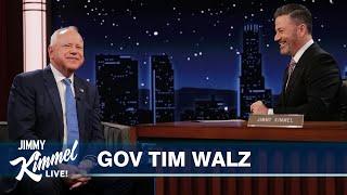 Tim Walz on Getting the Call from Kamala, Trump Being Weird, Doing Lunch Duty & School Gun Violence