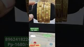 6 set Bangles | artificial jewellery | gold forming | Online payment | all size available | trusted