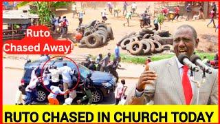 Toka hapa‼️Msaliti! Ruto HECKLED & chased in church today by angry hustlers over Gachagua impeachmet