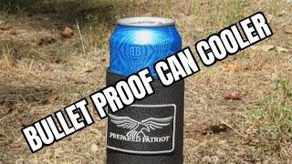 Premier Body Armor Bullet Proof Can Cooler vs. PMC 9mm 115g FMJ #premierbodyarmor  #bulletproof