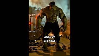 MCU Hulk kill count