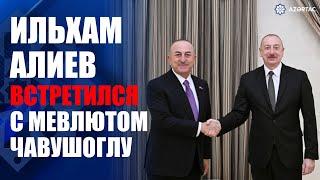 Президент Ильхам Алиев принял бывшего министра иностранных дел Турции Мевлюта Чавушоглу