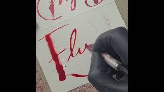 Splatter Calligraphy Name Request no.876