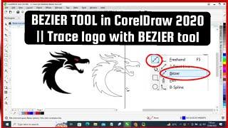 Bezier Tool in CorelDraw || Trace Logo with Bezier Tool || pen v/s bezier  tool.