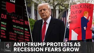 Trump protests across US as tariffs wipe trillions off global markets