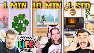 1 MIN vs 10 MIN vs 1 STUNDE! TOCA BOCA Build Battle mit KATJA, CLAUDIO & RENE!