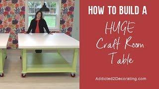 How To Build A HUGE Craft Table (Or Sewing Table, Or Workroom Table)