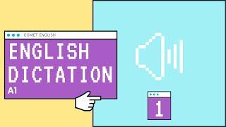 English Dictation A1  Dictation 1  Dictado en inglés