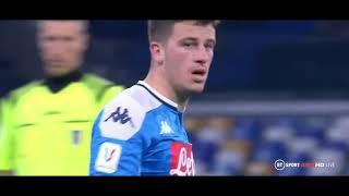 Diego Demme's debut from the beginning vs Lazio. Coppa Italia Round of 16 (21/01/2020)