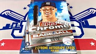 2017 TOPPS CHROME HOBBY BOX!  AARON JUDGE ROOKIE HUNT!