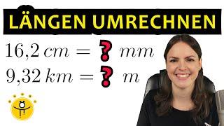 LÄNGEN umrechnen – Meter und Zentimeter, Längeneinheiten Tabelle