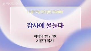 [주안3부예배] 감사에 물들다 I 하박국 3:17-18 I 지장규 목사 I 2024.11.17