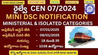 RRB 2025 Notification || Latest Railway Jobs in Telugu