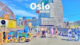 Oslo, Norway  - Summer Walk - 4K/60fps HDR - Walking Tour