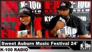 K-100 Radio with Nesha Nycee at Sweet Auburn Music Festival