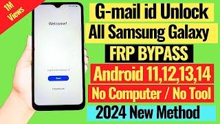 SAMSUNG FRP BYPASS 2024 (100% DONE) Android 13-14 New Security 2024️Frp Lock Removal | Frp Unlock