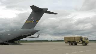 3rd Brigade, 10th Mountain Division "Patriots" arrive at Volk Field for training at Fort McCoy