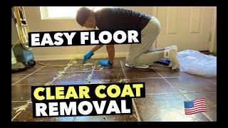 HOW to EASILY REMOVE Clear Coat Off Your TILES | DIY