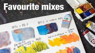 Favourite Watercolour Mixes: The Ones I Use Most Often