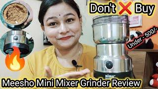 Meesho Mini Mixer Grinder Review || Nima Japan Electric Mixer Grinder || Spice Grinder II Blender