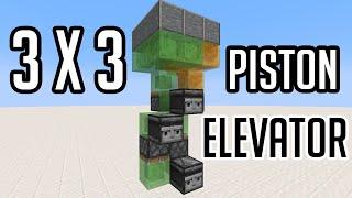 Minecraft 3x3 Elevator Made EASY