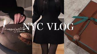 NYC VLOG | My birthday  | Loro Piana Unboxing | 3 stars michelin JUNGSIK | Parents' visit to NYC 