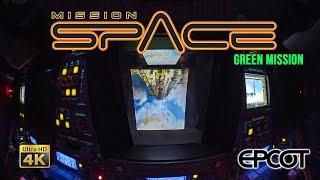 Mission Space Green Low Light Wide Angle 4K POV with Queue EPCOT Walt Disney World 2021 03 03