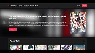 Nekomics -  Responsive Comic Reading Website Demo