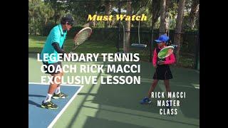 Exclusive  RICK MACCI Tennis Training with Suhani  Full Video  Part 1  #tennis #tenniscoach